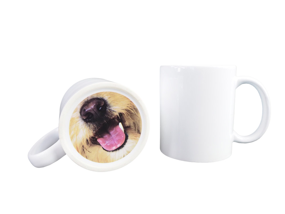 Sublimation mug with pattern on the bottom - dog