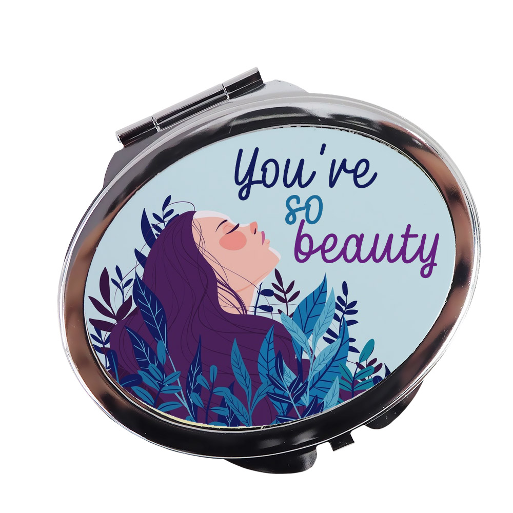Metal mirror for sublimation - oval