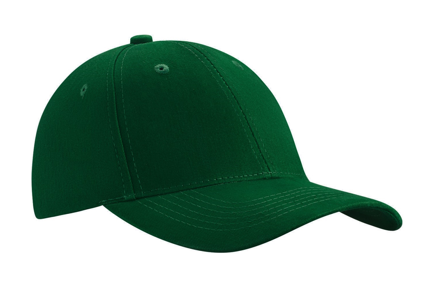 Peaked cap 6-panels with metal clip