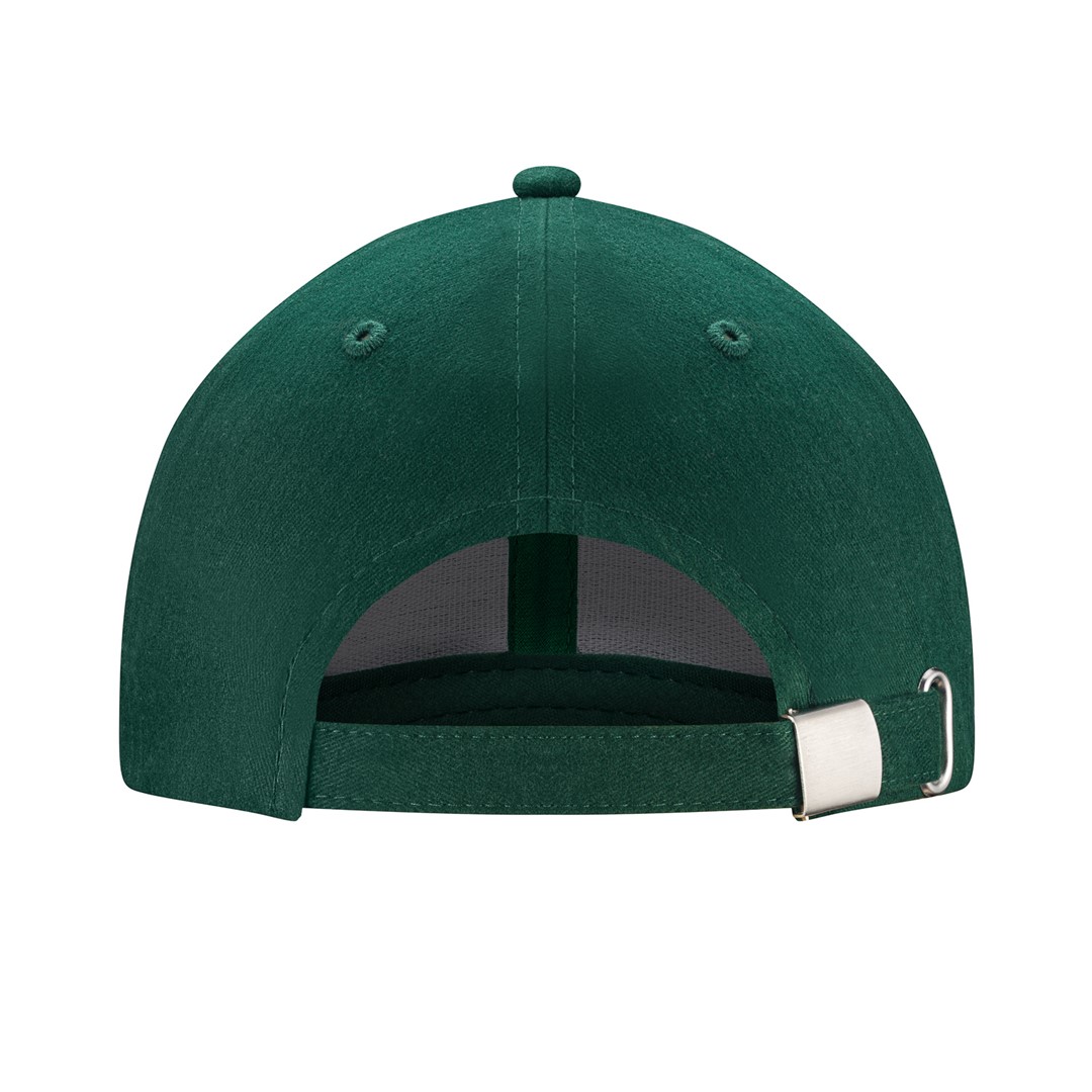 Peaked cap 6-panels with metal clip