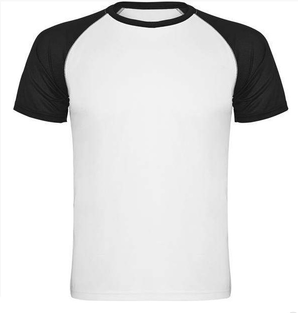 Sublimation T-shirt with colour sleeves