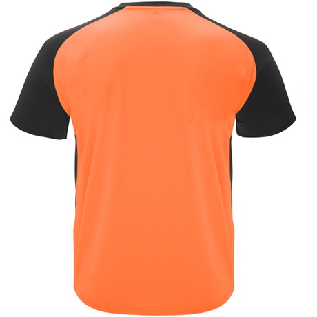 Sublimation T-shirt with colour side panels and sleeves