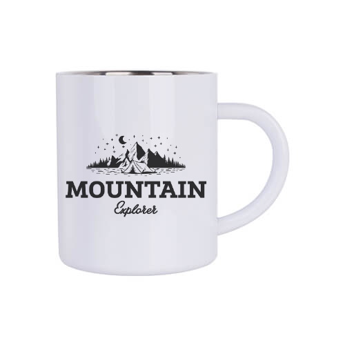 Metal mug for sublimation and engraving
