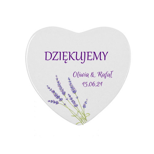 Sublimation ceramic fridge magnet - heart - 10 pieces