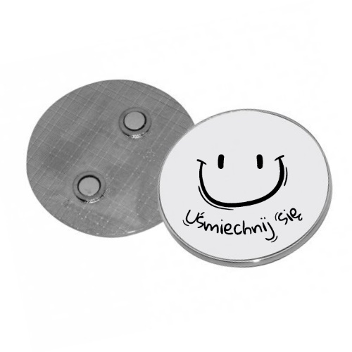 Sublimation metal fridge magnet - round