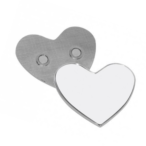 Sublimation metal fridge magnet - heart