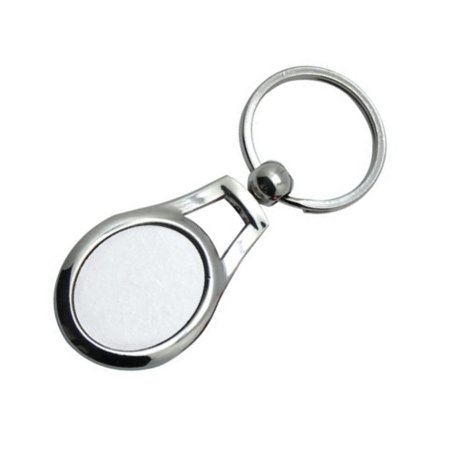 Metal oval keychain for sublimation