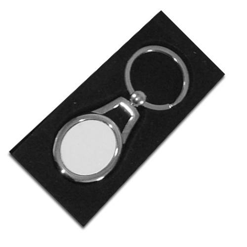 Metal oval keychain for sublimation