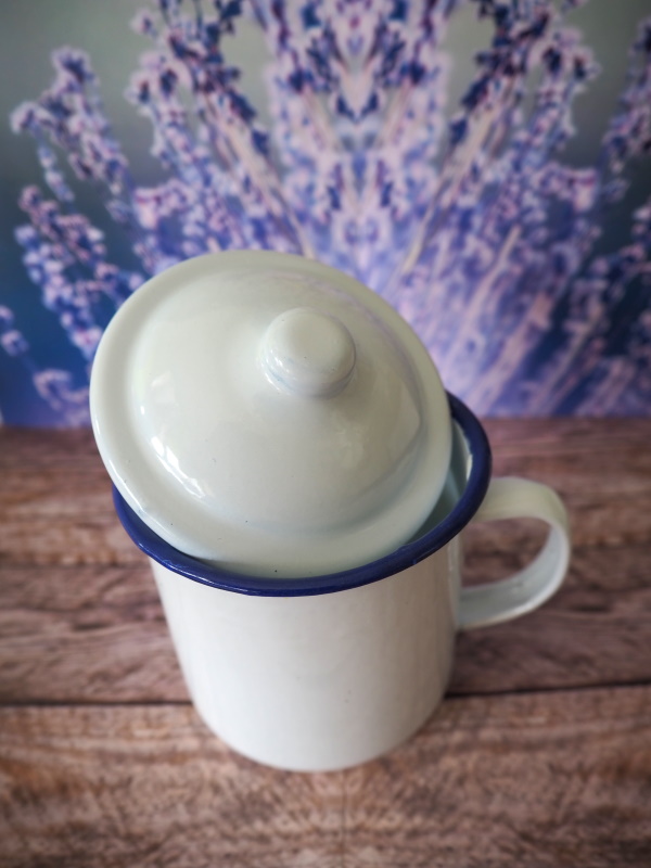 Enamel Steel Sublimation Mug - Coloured Rim