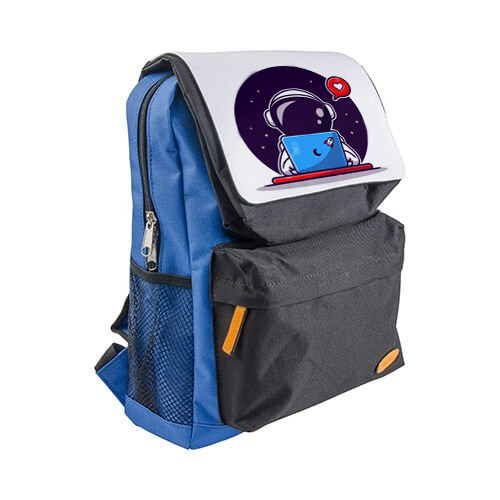 Backpack with white area for sublimation