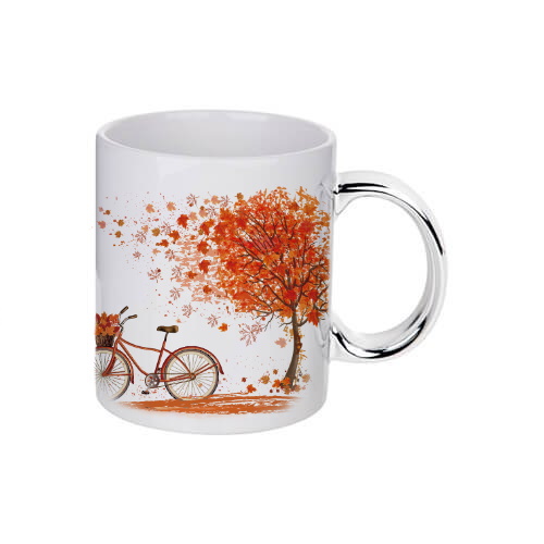 Color handle sublimation mug