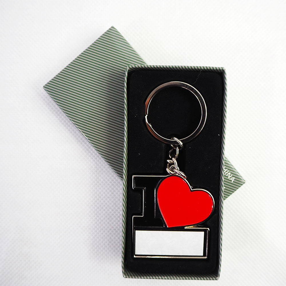 I love - metal keychain for sublimation and engraving