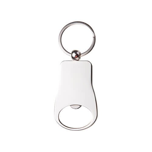 Metal keychain bottle opener for sublimation and engraving overprint