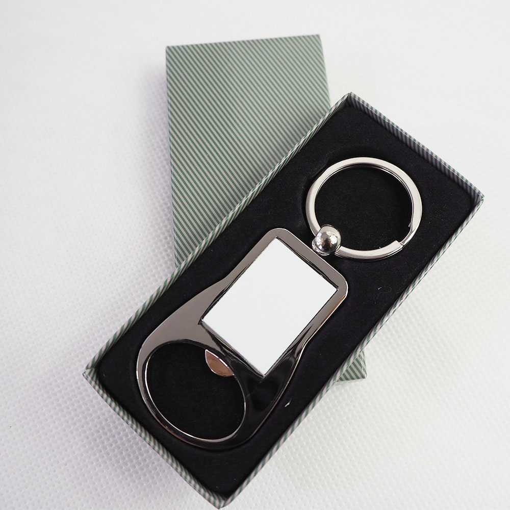 Metal keychain bottle opener for sublimation and engraving overprint