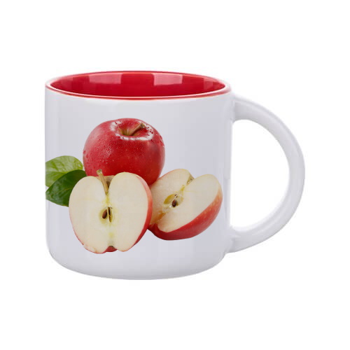 Inside color outside white sublimation mug - 400 ml