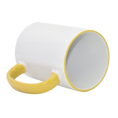 Big color handle sublimation mug