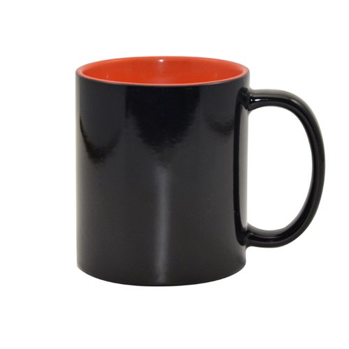 Color changing sublimation mug with color inside