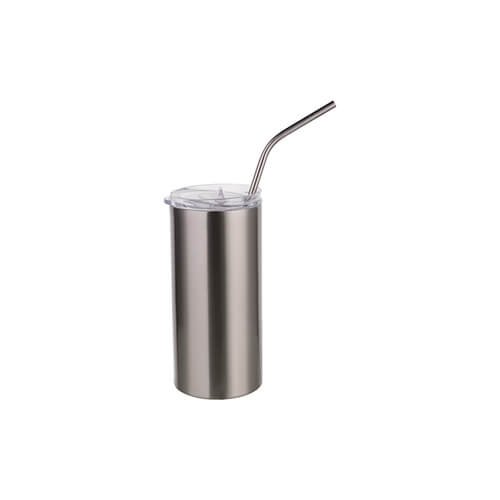 Tumbler mug with straw for sublimation