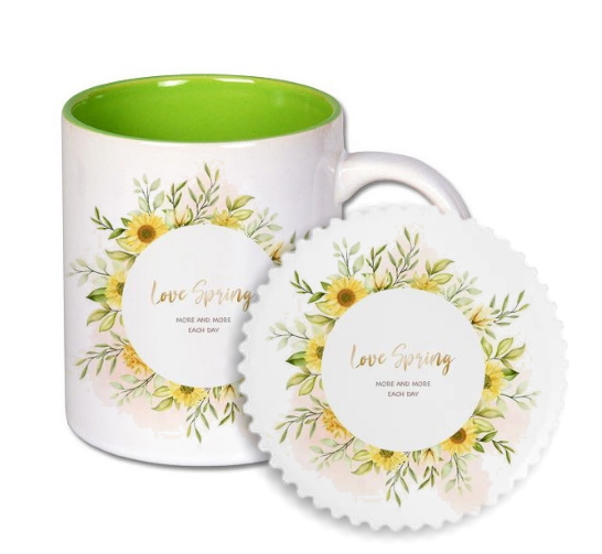 Ceramic pad for mug for sublimation printout - gear round