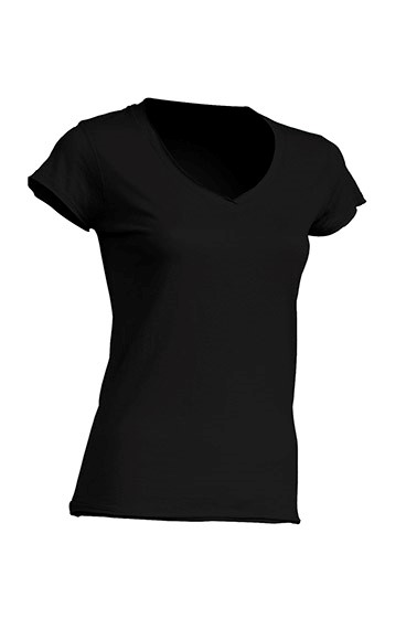 T-shirt V-Neck without edging for printing