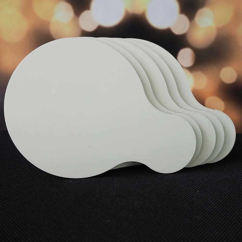 MDF coaster for sublimation printout - round with handle - 5 pieces