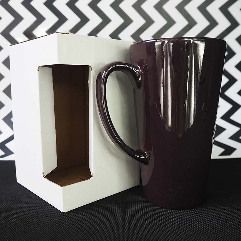 Box with window for big latte mug - 10 pieces