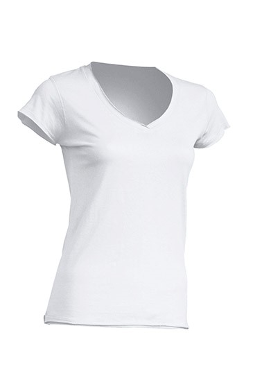 T-shirt V-Neck without edging for printing