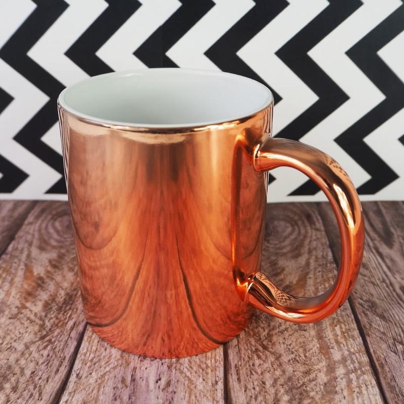 Glossy metallic sublimation mug