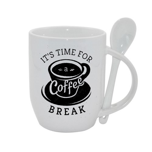 Mug with spoon for sublimation