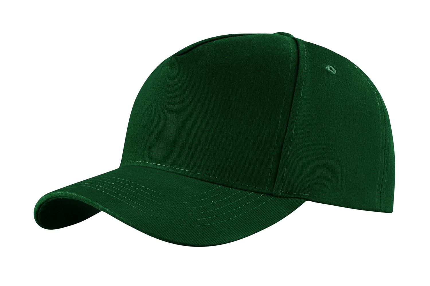 Peaked cap 5-panels with metal clip