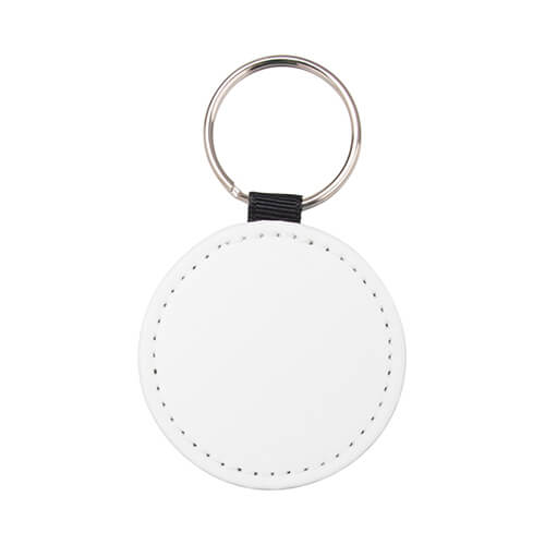 Round leather keychain for sublimation - 5 pieces