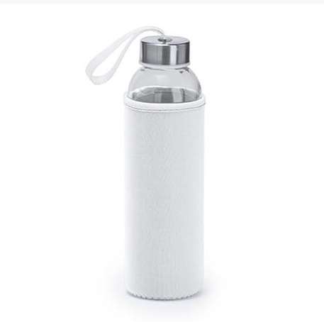 Glass bottle with a cover