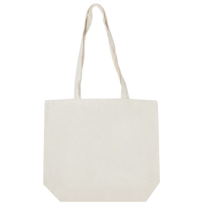 Cotton bag with long handle