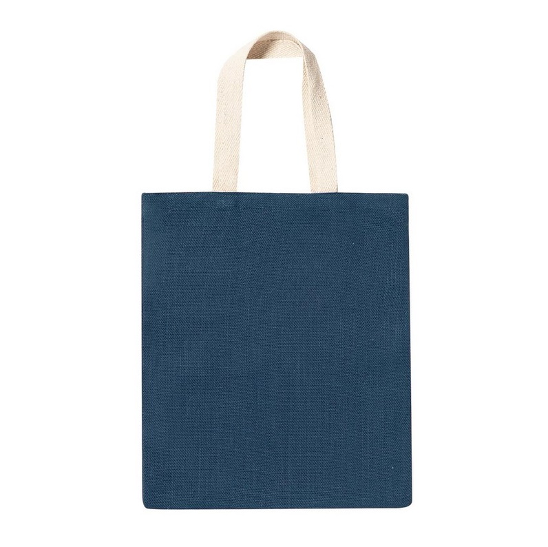 Jute shopping bag with a cotton handle