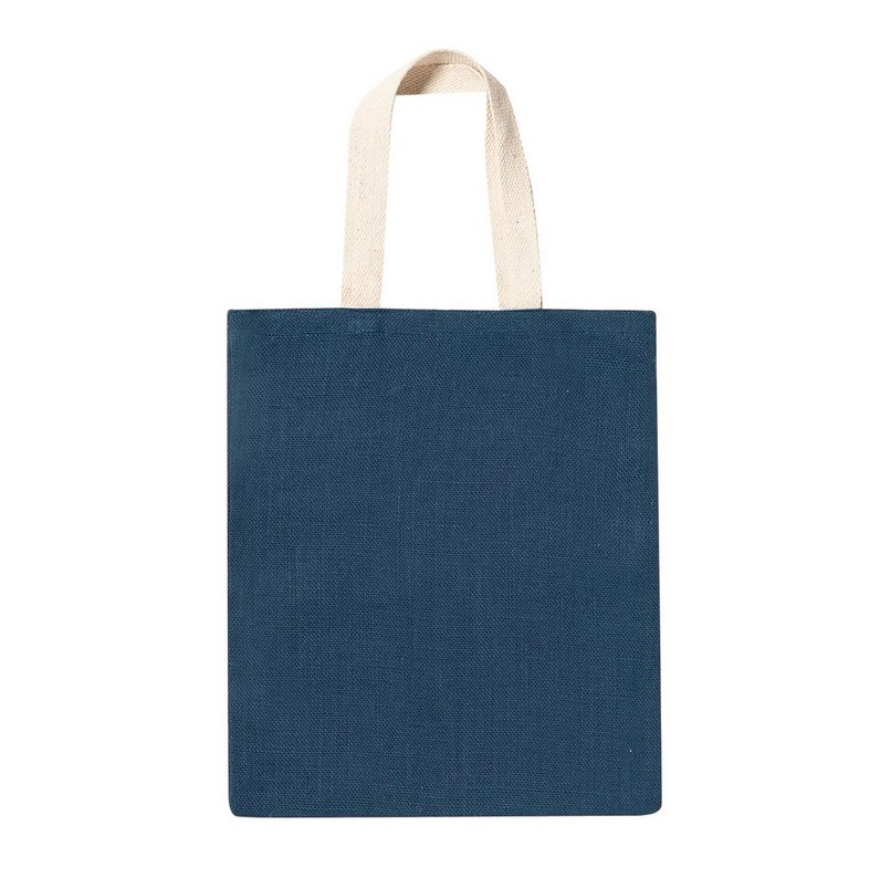 Jute shopping bag with a cotton handle