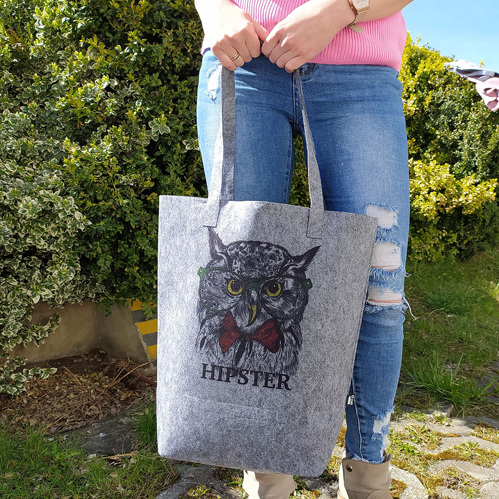 Felt vertical shopping bag for sublimation