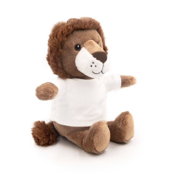 Teddy lion with a white T-shirt for sublimation