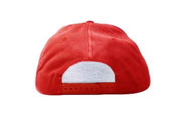 Peaked cap 5-panels plastic snap closure