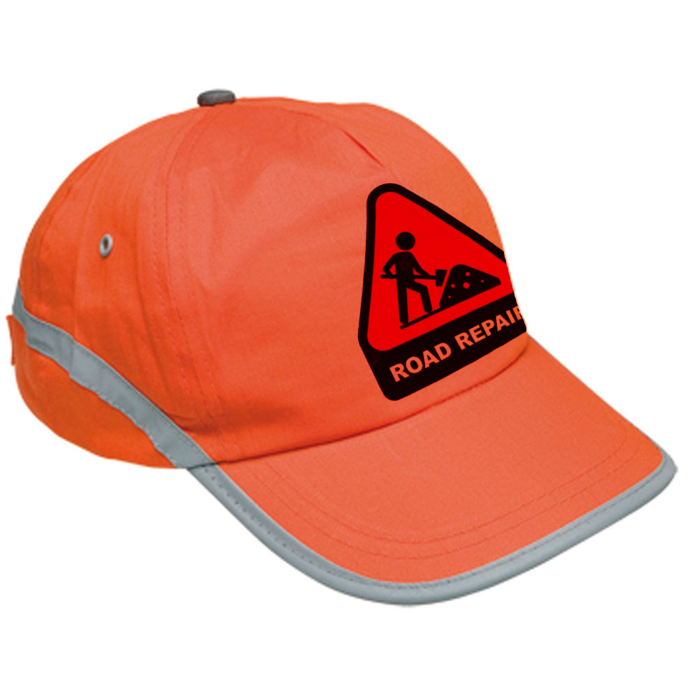 Orange reflective cap