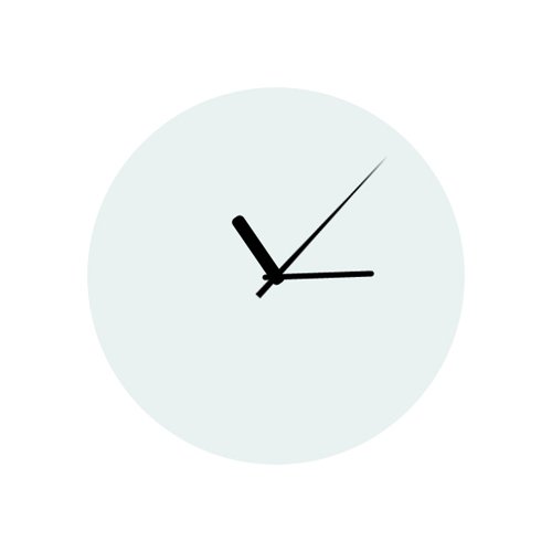 Glass clock for sublimation