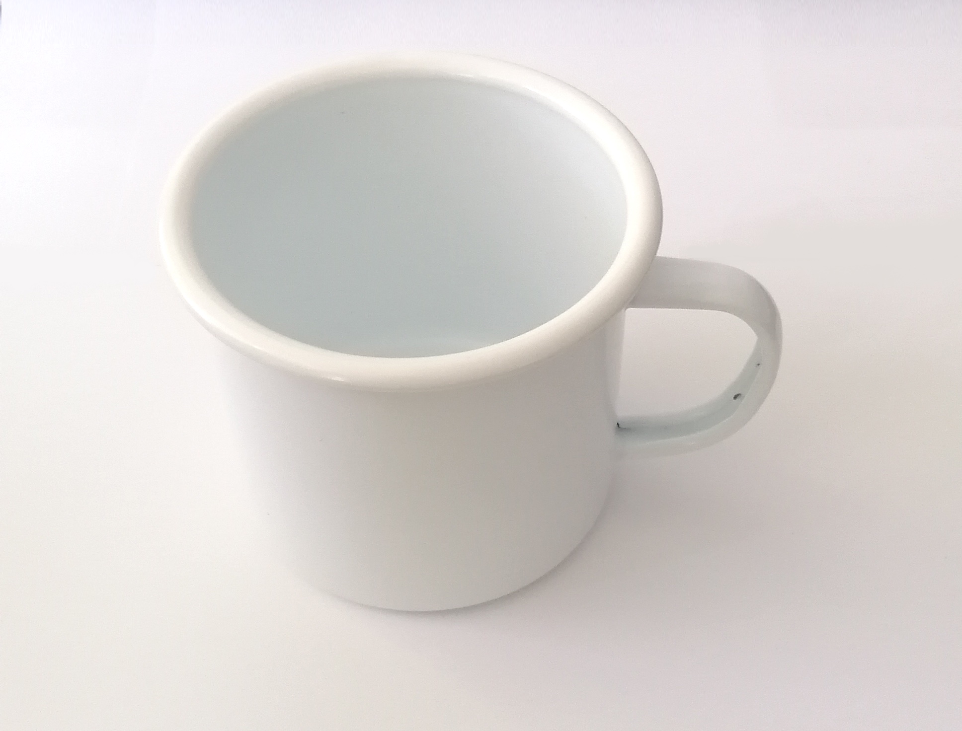 Enamel Steel Sublimation Mug - White Rim