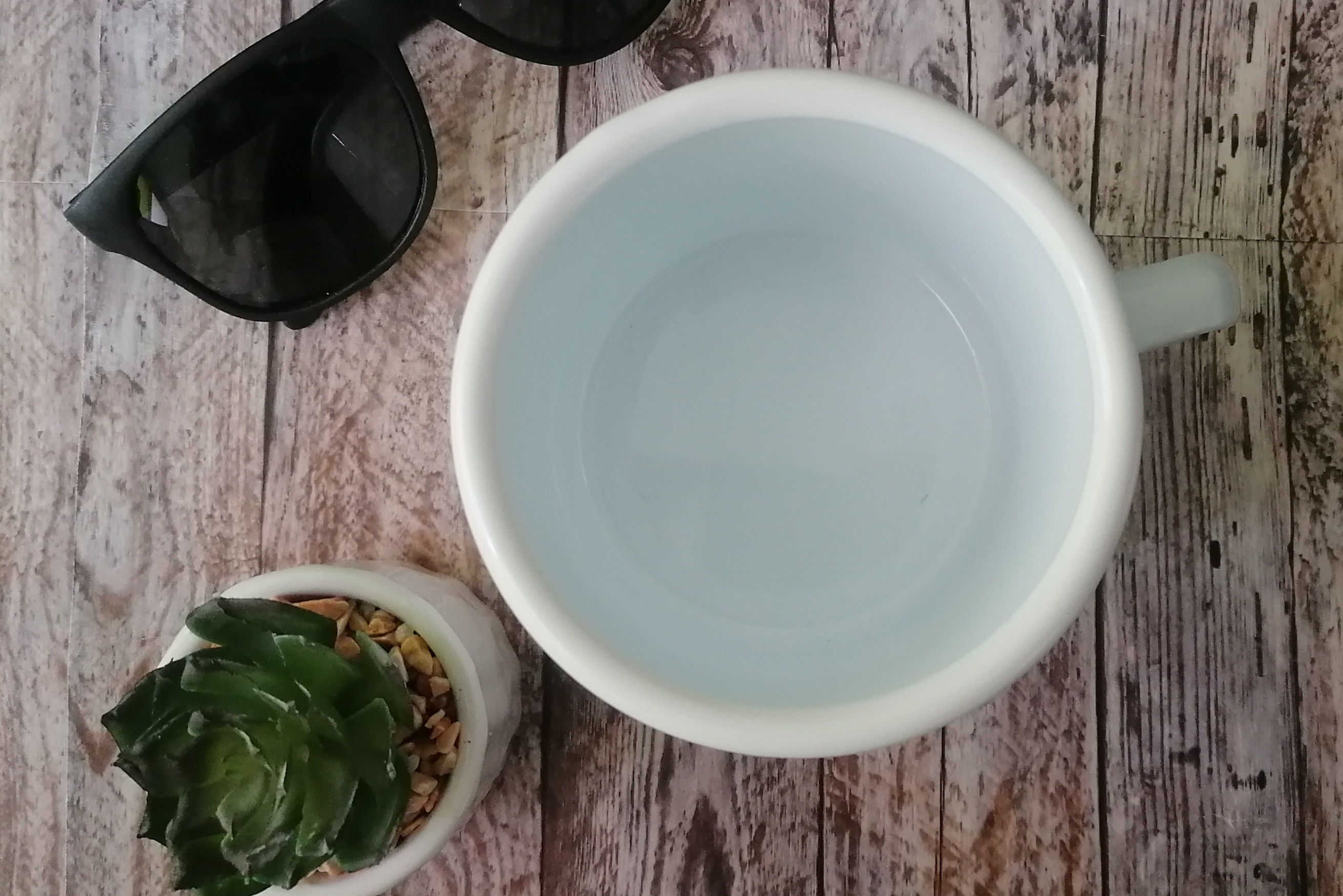 Enamel Steel Sublimation Mug - White Rim