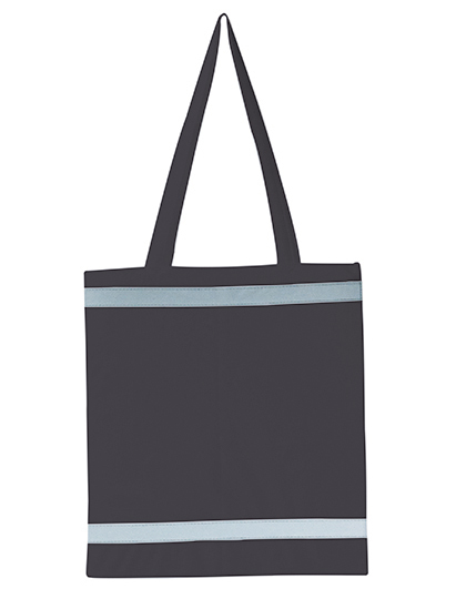 Reflective shopping bag - long handles - 10 pieces