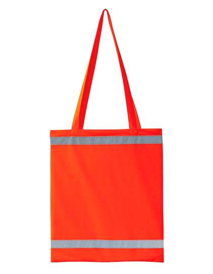 Reflective shopping bag - long handles - 10 pieces