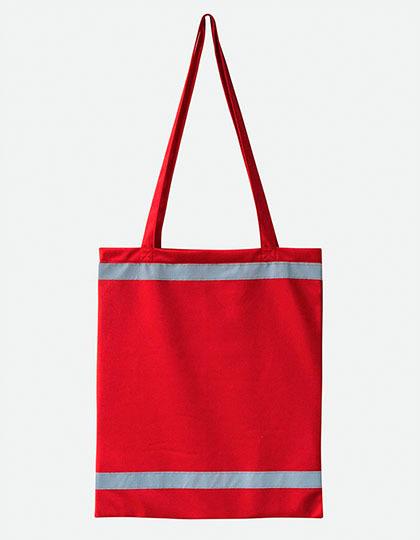 Reflective shopping bag - long handles - 10 pieces