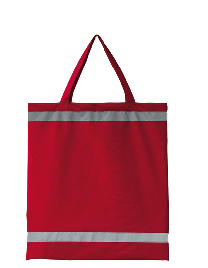 Reflective shopping bag - short handles - 10 pieces