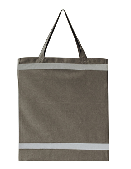 Reflective shopping bag - short handles - 10 pieces