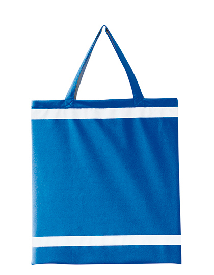 Reflective shopping bag - short handles - 10 pieces