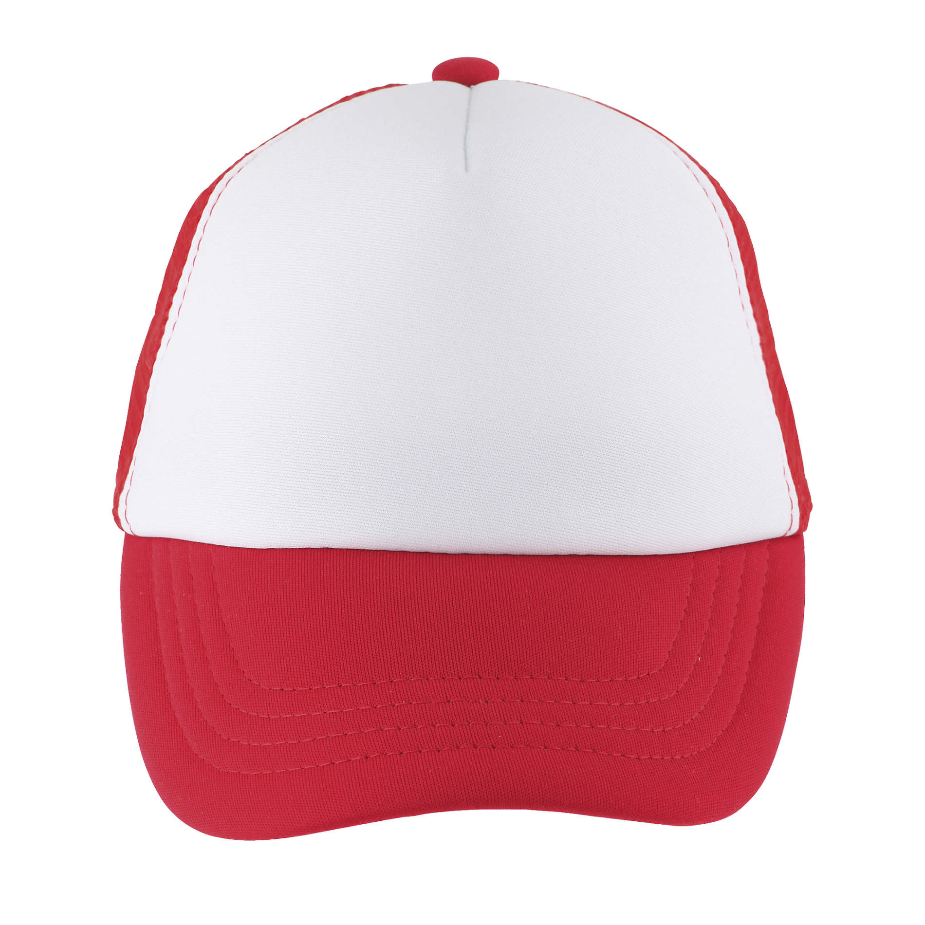 Kids cap with mesh back panels for sublimation