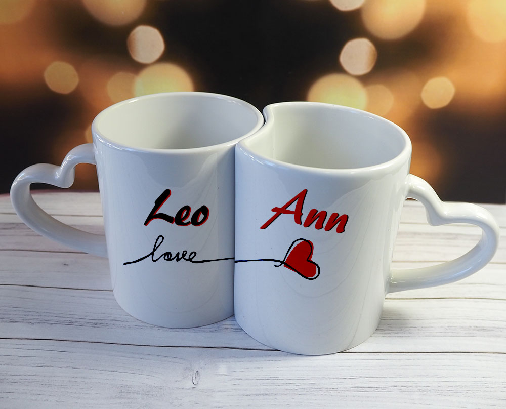 Double mug "Love" for sublimation